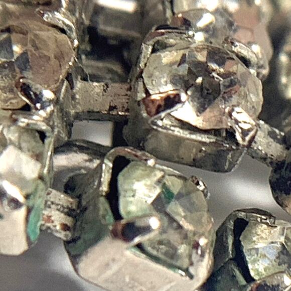 VTG 1950s Mid Century Rhinestone Clip On Earrings Articulated Dangle Cocktail - Picture 11 of 12